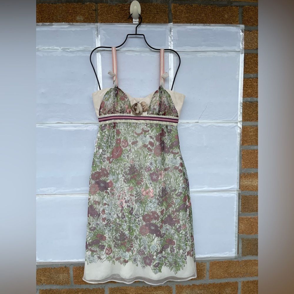 Maurizio pecoraro floral print dress size 6